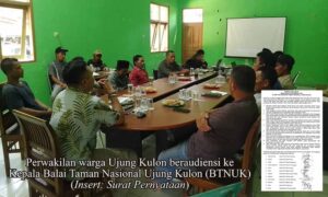 Dukung BTNUK, Ribuan KK di Ujung Kulon Tolak Pernyataan Sikap AGRA Banten