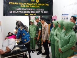 Kodim 1002/HST Gelar Pekan Pelayanan KB Serentak Peringati Hari Kontrasepsi Sedunia