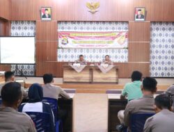 Setum Polda Lampung Lakukan Supervisi dan Sosialiasi Perkap Nomor 1 Tahun 2023 di Polres Tulang Bawang