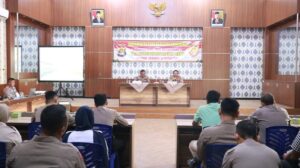 Setum Polda Lampung Lakukan Supervisi dan Sosialiasi Perkap Nomor 1 Tahun 2023 di Polres Tulang Bawang