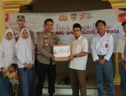 Polres Tulang Bawang Barat Laksanakan Polri Peduli Literasi Distribusi Buku Sampai Pelosok Nusantara