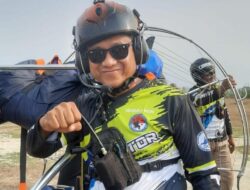 Kapolsek Kuantan Mudik Juara Satu Babak Kualifikasi Paramotor PON XXI /2024