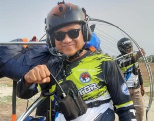 Kapolsek Kuantan Mudik Juara Satu Babak Kualifikasi Paramotor PON XXI /2024