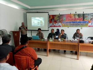 Kapolsek Tapung Hulu Sosialisaikan Pencegahan dan Penanggulangan Karhutla