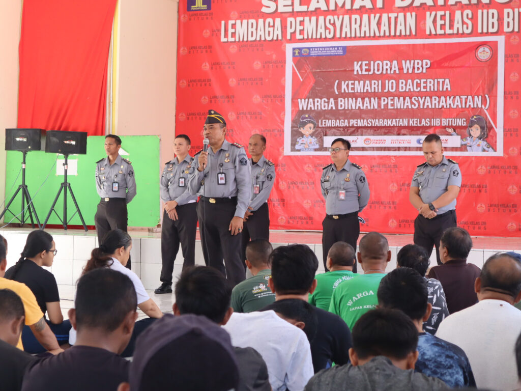 UU No.14 Tahun 2008, Syukron Hamdani Pimpin Kegiatan di Aula Lapas llB