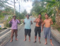 Jalan Dolok Malela Diaspal, Warga Ucapkan Terima Kasih