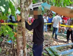 Warga Kotarih di Hebohkan Penemuan Mayat Gantung Diri.