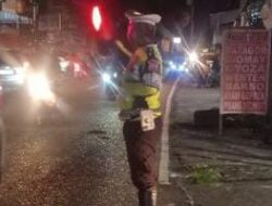 Cegah Kejahatan Jalanan dan Balapan Liar,  Sat Lantas Polresta Manado Tingkatkan Patroli Malam