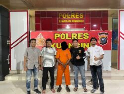 Lagi Asyik Merambah Hutan Lindung, Seorang Mafia Ilegaloging di Ringkus Tim Polres Kuansing