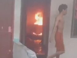 Diduga Akibat Candu Narkoba, Pria Ini Sampe Nekat Bakar Rumahnya