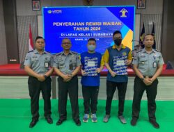Sebanyak 5 Narapidana Buddha Di Lapas Kelas I Surabaya, Terima Remisi Khusus Waisak.