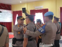 Kapolres Pimpin Sertijap Kasat Samapta dan Kapolsek Kampar Kiri Hilir