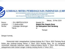 LPMI Paksa Kades Deliserdang Bimtek, Modus Arahan Kemendes RI