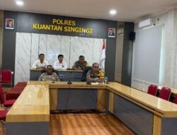 Polres Kuansing Vidcon Anev Gangguan Kamtibmas Polda Riau Tahun 2024