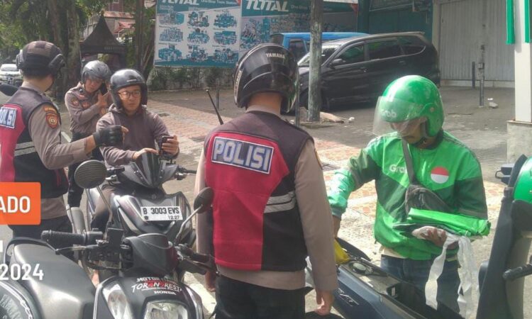 Patroli Rayon, 2 Kendaraan R2 Tanpa TNKB di Jl Samrat