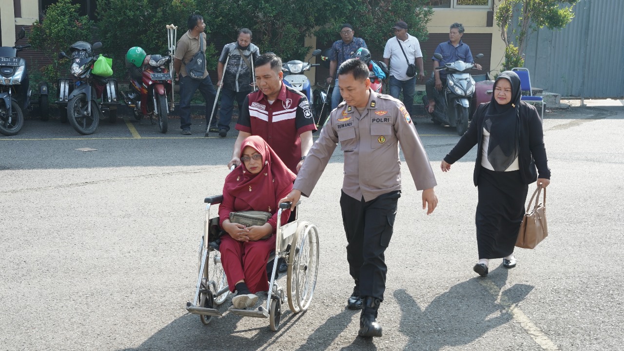 Polresta Sidoarjo Peduli Kesehatan Difabel
