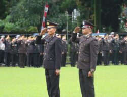 Polresta Manado Ikuti Upacara dan Syukuran HUT Bhayangkara ke-78 di Kantor Gubernur