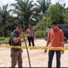Polsek Tapung Segel Lokasi Diduga Penambangan Bebatuan Ilegal