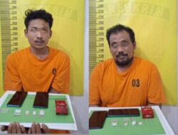 POLSEK BATANG GANSAL TANGKAP DUA WARGA KEMUNING MEMBAWA SABU.