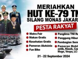 Silang Monas Jakarta Pusat Acara HUT TNI Ke 79 Dimeriahkan Dan Antusias Masyarakat Berkunjung