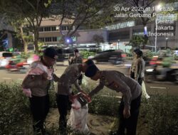 Brimob Polda Metro Jaya Sisir Kawasan DPR, Pastikan Situasi Aman Jelang May Day