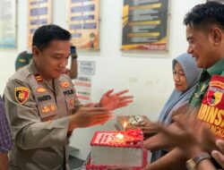 Sinergitas Tiga Pilar, Koramil Rungkut dan Kecamatan Gunung Anyar Beri Kejutan untuk Polsek Gunung Anyar di Hari Bhayangkara ke-79