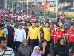 KAPOLRES TANGERANG SELATAN HADIRI OLAHRAGA BERSAMA TNI-POLRI DAN MASYARAKAT SERTA SOSIALISASIKAN PROGRAM CETAR DAN PELAYANAN PUBLIK DALAM RANGKA HUT KE-80 RI
