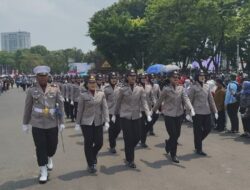 Polwan Polda Metro Jaya Jadi Wajah Kebanggaan di Upacara HUT ke-80 RI