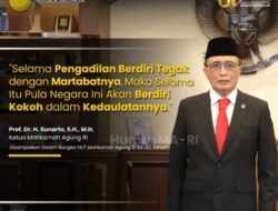 Pesan Moral Ketua MA di HUT MA ke-80 adalah Wujud Komitmen Bersama yang Wajib Diteladani