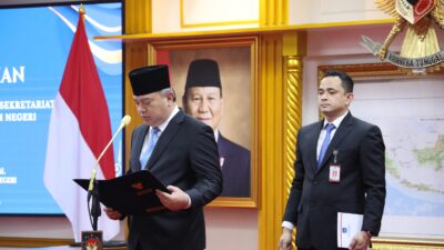Lantik Pejabat Pengawas, Sekjen Kemendagri Minta Kembangkan Terobosan Kreatif