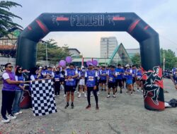 Kapolsek Gunung Anyar Membuka Acara Lari Gembira Fun Run 5K & 10K Jatim Series 1 Surabaya