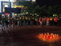 Polisi dan Ojol di Sidoarjo Gelar Aksi Solidaritas untuk Affan Kurniawan