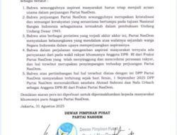 NasDem Nonaktifkan Ahmad Sahroni dan Nafa Urbach dari Fraksi DPR RI