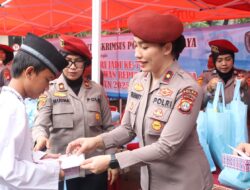 Rayakan HUT ke-77, Polwan Ditreskrimsus Polda Metro Jaya Gelar Bakti Sosial dan Santuni Anak Yatim