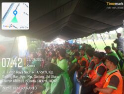 TNI AL Gelar Acara Cek Kesehatan Gratis Dan Pembagian Untuk Kalangan Driver Ojol Dan Petugas PPSU serta Petugas Pertamanan