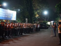 Dipimpin Kapolres, Polres Metro Bekasi Gelar Apel Patroli Skala Besar dan KRYD 