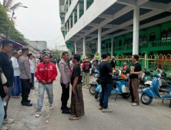 Aksi Sosial Komunitas Scooter di Ponpes Al Ghozini, Polsek Buduran Hadir Wujudkan Kamtibmas Kondusif