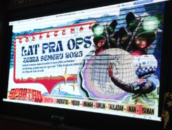 Jelang Operasi Lilin, Polres Gresik Mantapkan Kesiapan Lewat Lat Pra Ops Zebra Semeru 2025