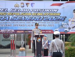 Apel Gelar Pasukan Operasi Zebra Semeru 2025, Polres Gresik Tegaskan Komitmen Keselamatan Jalan Raya