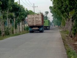 Infrastruktur Baru Dibangun, Desa Suwaloh Justru Rusak Lagi Gegara Truk Pasir Kades