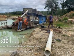 Polsek Benai Tertibkan Aktivitas PETI di Desa Gunung Kesiangan.