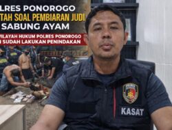 AKP Imam Mujali: Tidak Ada Pembiaran Judi Sabung Ayam, Polres Ponorogo Konsisten Lakukan Penindakan