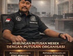 Krida SH Terate Piala Gubernur Jawa Tengah Cup 3 Dilindungi Merek PSHT dan SHT Kelas 41