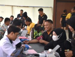 Tak Hanya Jaga Kamtibmas, Polres Gresik Turun Tangan Donor Darah Bantu Penuhi Stok Darah PMI