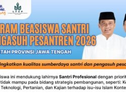 Pemprov Jateng Buka Beasiswa Santri, Kuliah Gratis Sampai Luar Negeri