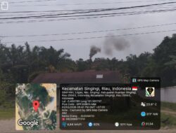 Asap Hitam dan Bau Tak Sedap PT PCS Ancam Kesehatan Anak Didik SDN 004 Singingi