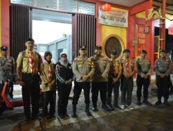 Kapolres Gresik AKBP Ramadhan Nasution Tinjau Langsung Pengamanan Cap Go Meh di Klenteng Kim Hin Kiong