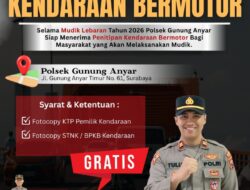 Polsek Gunung Anyar Sediakan Layanan Penitipan Motor Gratis Selama Mudik Lebaran