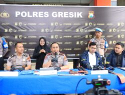 Polres Gresik Ringkus Komplotan Residivis Pencuri Kabel PLN Lintas Daerah di Ngawi