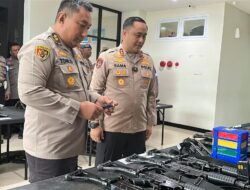 Polres Gresik Bersama Polda Jatim Periksa dan Tertibkan Senjata Api Organik Anggota